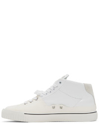 Baskets basses en cuir blanches Maison Margiela