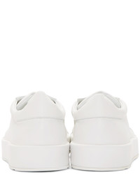 Baskets basses en cuir blanches Jil Sander