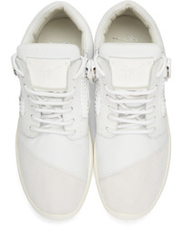 Baskets basses en cuir blanches Giuseppe Zanotti