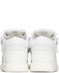 Baskets basses en cuir blanches Giuseppe Zanotti