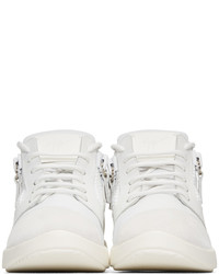 Baskets basses en cuir blanches Giuseppe Zanotti