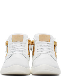 Baskets basses en cuir blanches Giuseppe Zanotti