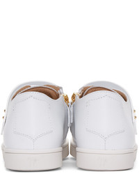 Baskets basses en cuir blanches Giuseppe Zanotti