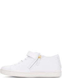 Baskets basses en cuir blanches Giuseppe Zanotti