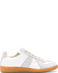 Baskets basses en cuir blanches Maison Martin Margiela