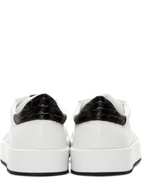 Baskets basses en cuir blanches Jil Sander