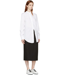 Baskets basses en cuir blanches Jil Sander