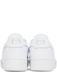 Baskets basses en cuir blanches Sergio Tacchini