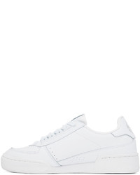 Baskets basses en cuir blanches Sergio Tacchini