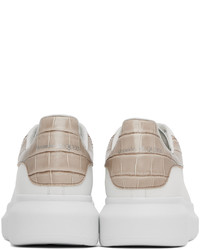 Baskets basses en cuir blanches Alexander McQueen