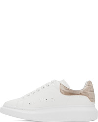 Baskets basses en cuir blanches Alexander McQueen