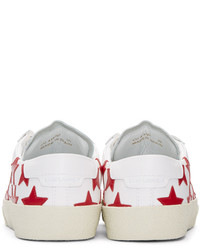 Baskets basses en cuir blanches Saint Laurent