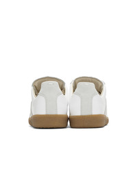 Baskets basses en cuir blanches Maison Margiela