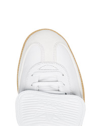 Baskets basses en cuir blanches adidas