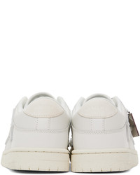 Baskets basses en cuir blanches Amiri