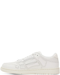 Baskets basses en cuir blanches Amiri