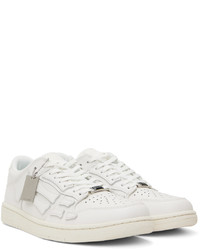 Baskets basses en cuir blanches Amiri