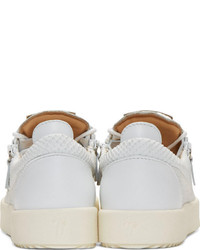 Baskets basses en cuir blanches Giuseppe Zanotti