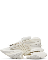 Baskets basses en cuir blanches Balmain