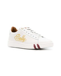 Baskets basses en cuir blanches Bally