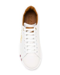 Baskets basses en cuir blanches Bally