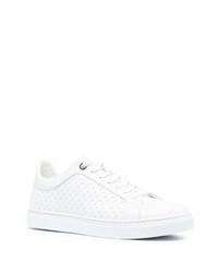 Baskets basses en cuir blanches Baldinini