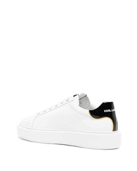 Baskets basses en cuir blanches Karl Lagerfeld