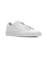 Baskets basses en cuir blanches Puma