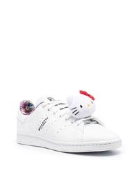 Baskets basses en cuir blanches adidas