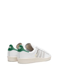 Baskets basses en cuir blanches adidas