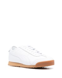 Baskets basses en cuir blanches Puma