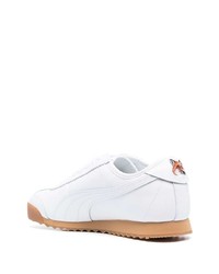 Baskets basses en cuir blanches Puma