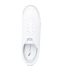 Baskets basses en cuir blanches Puma