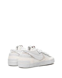 Baskets basses en cuir blanches Nike