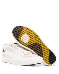 Baskets basses en cuir blanches Vans