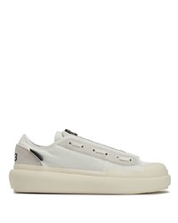 Baskets basses en cuir blanches Y-3