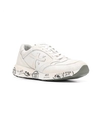 Baskets basses en cuir blanches Premiata