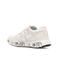 Baskets basses en cuir blanches Premiata