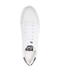 Baskets basses en cuir blanches Missoni