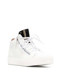 Baskets basses en cuir blanches Giuseppe Zanotti