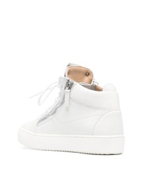 Baskets basses en cuir blanches Giuseppe Zanotti