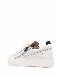 Baskets basses en cuir blanches Giuseppe Zanotti