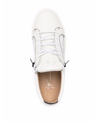 Baskets basses en cuir blanches Giuseppe Zanotti