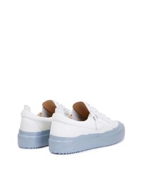 Baskets basses en cuir blanches Giuseppe Zanotti