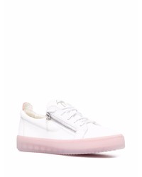 Baskets basses en cuir blanches Giuseppe Zanotti