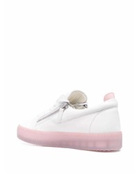 Baskets basses en cuir blanches Giuseppe Zanotti