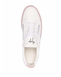 Baskets basses en cuir blanches Giuseppe Zanotti