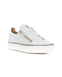 Baskets basses en cuir blanches Giuseppe Zanotti Design