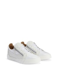 Baskets basses en cuir blanches Giuseppe Zanotti