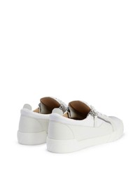 Baskets basses en cuir blanches Giuseppe Zanotti